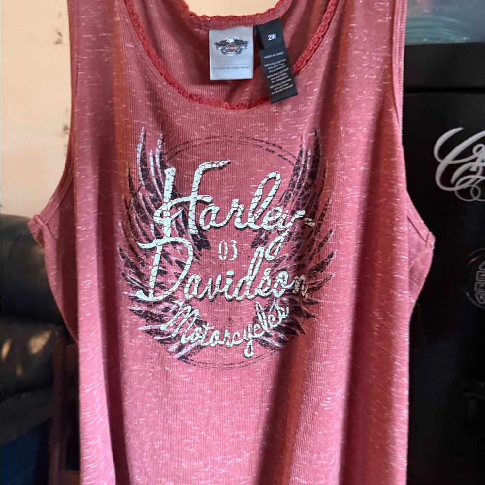 Harley-Davidson Red Tank Top